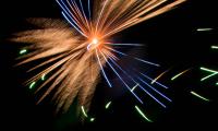 Fireworks Sparks Explosion Lights Night Dark