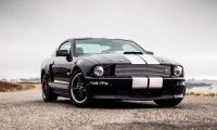 Ford-mustang Mustang Car Muscle-car Black Road