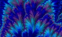 Fractal Abstraction Pattern Blue