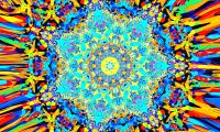 Fractal Kaleidoscope Pattern Colorful Abstraction