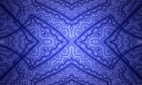 Fractal Lines Pattern Blue Abstraction