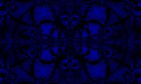 Fractal Pattern Abstraction Blue Dark