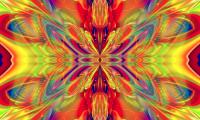 Fractal Pattern Abstraction Colorful Bright