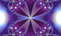Fractal Pattern Shapes Purple Abstraction