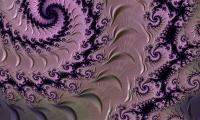 Fractal Pattern Spiral Purple Abstraction