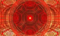 Fractal Shapes Kaleidoscope Abstraction Red