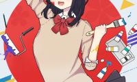 Girl Artist Paint Brushes Anime Art