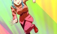 Girl Blow Run Anime Art