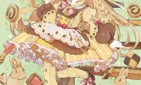 Girl Cookies Sweets Anime Art