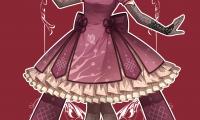 Girl Dress Anime Art Red