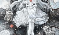 Girl Dress Flowers White Anime