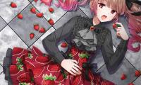 Girl Dress Strawberry Anime Art