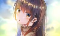Girl Glance Cute Anime Art