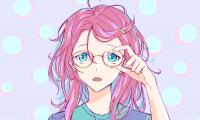 Girl Glasses Anime Art