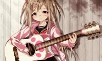 Girl Guitar Guitarist Music Anime