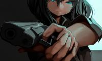 Girl Gun Weapon Anime Art
