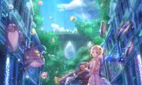 Girl Musical-instrument Underwater-world Anime Art