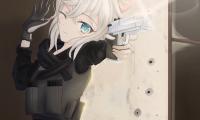 Girl Neko Soldier Gun Shot Anime