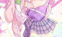 Girl Schoolgirl Smile Anime Art Pink