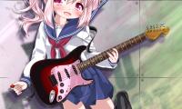 Girl Smile Electric-guitar Music Anime