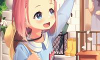 Girl Smile Gesture Anime Art