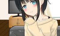 Girl Smile Glance Sweater Anime Art