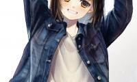 Girl Smile Jacket Anime