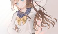 Girl Smile Schoolgirl Anime