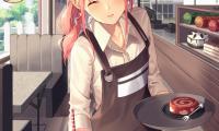 Girl Waiter Smile Anime Art