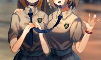 Girls Friends Uniform Anime