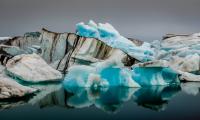 Glacier Ice Ocean Reflection Nature