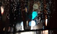 Glass Drops Rain Bokeh Glare Macro