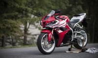 Honda Motorcycle Bike Red Asphalt