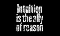 Intuition Phrase Words Text Black-and-white