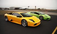 Lamborghini Cars Sports-cars Yellow Green Parking