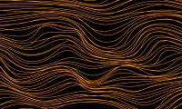 Lines Bends Distortion Abstraction Orange