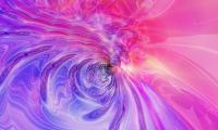 Liquid Waves Abstraction Purple