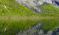 Mountains Lake Reflection Landscape Nature