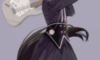 Neko Ears Electric-guitar Guitar Anime Art