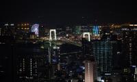 Night-city City Buildings Ferris-wheel Aerial-view