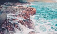 Ocean Coast Rocks Waves Landscape Nature