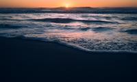 Ocean Sunset Beach Waves Dusk