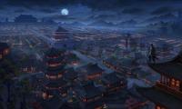 Pagodas Buildings Architecture Night Aerial-view Art