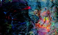 Paint Strokes Mixing Abstraction Colorful