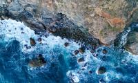 Rock Sea Stones Aerial-view