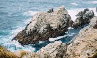 Rocks Sea Waves Landscape Nature