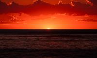 Sea Sunset Sun Horizon Dusk Dark