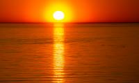 Sea Water Reflection Sun Sunset