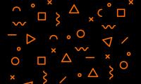 Shapes Symbols Geometry Abstraction Orange