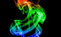 Smoke Backlight Colorful Abstraction